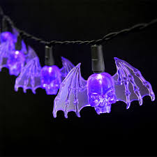 Purple Bat Led String Lights Battery Operated