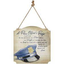 Police Officer S Prayer Metal Wall