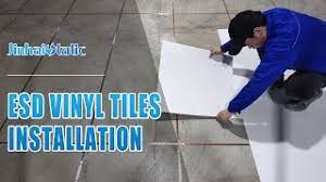 esd tiles installation anti static