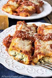 four cheese baked manicotti a family