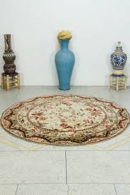 round moroccan area rug multicolor