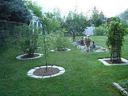 4 Large Diy Concrete Garden Edging Lawn