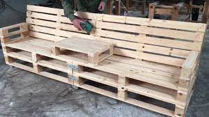 pallet garden bench