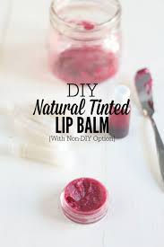 diy natural tinted lip balm with easy