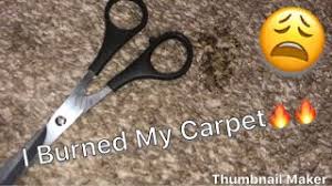 how to get burns out of carpet you