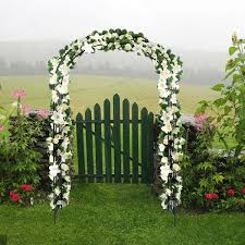 Vingli Outside Dimensions 87 2 In H X 46 7 In W Metal Dome Style Garden Arbor Aarch For Plant Climbing Wedding Dark Green