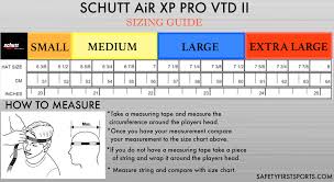 American Football Helmet Size Chart Vast