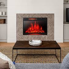 Recessed Fireplace With Remote