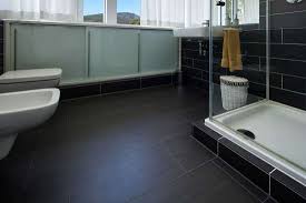 15 black tile bathroom floor ideas to