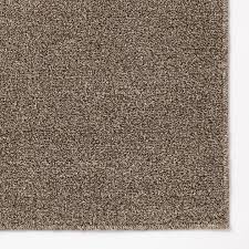 linen cotton loop pile rug brown 140
