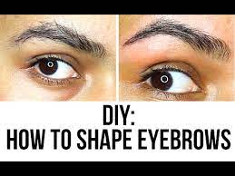diy how i shape my eyebrows at home
