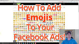 how to add emojis to your facebook ads