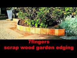 Scrap Wood Garden Edging