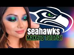seahawks makeup tutorial nfl makeup