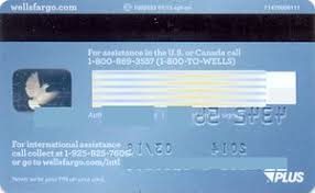 A linked wells fargo campus atm or campus debit card. Bank Card Wells Fargo Platinum Debit Wells Fargo United States Of America Col Us Vi 0082 03