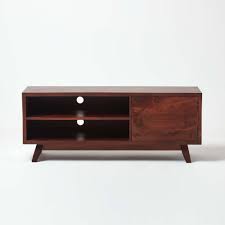 Maybe you would like to learn more about one of these? Dark Wood Tv Stand With Shelf Retro Design 100 Solid Wood