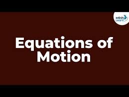 Equations Of Motion Physics