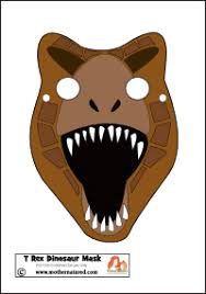 Image result for dinosaur masks to print