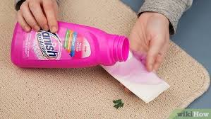 remove ink stains from carpets or rugs