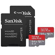 Maybe you would like to learn more about one of these? Sandisk Ultra Plus 64gb Microsdxc Uhs I Card With Sd Adapter Grey Red Full Hd Up To 100 Mb S For Android Phone Tables And Camera 2 Pack Of 64 Gb Micro Sd Card