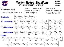 Navier Stokes Equation Glenn Research