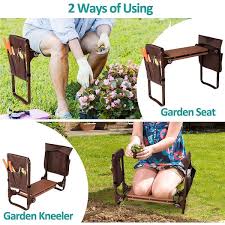 Garden Kneeler And Seat With With Tool