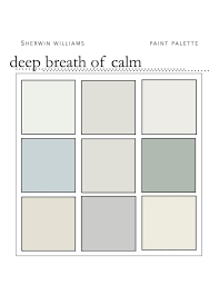 Calm Zen Spa Paint Color Palette