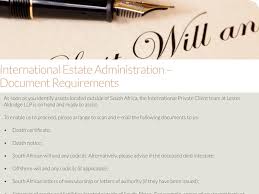 How many recommendation letters do schools require? International Estate Administration Document Requirements 2017 Bespoke Executor Services