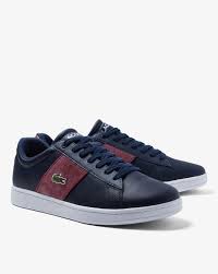 blue sneakers for men by lacoste