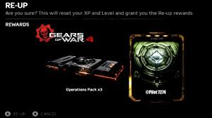 Gears Of War 4 Level 100 Re Up 1 Gear Pack Openings