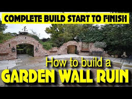 how to build a gothic garden wall folly