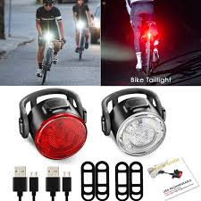Mtb Bicycle Rear Tail Light Front Lamp Headlight Bike Warning Safety Lamp Set Wish