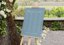 wedding seating chart sign