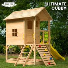 Rovo Kids Cubby House Wooden Outdoor