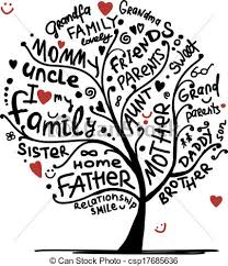 Graphic Family Tree Clipart