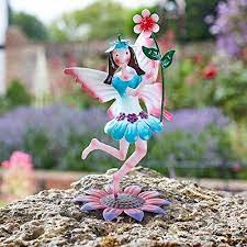 Colourful Free Standing Metal Fairy