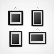 Picture And Photo Frames On White Wall