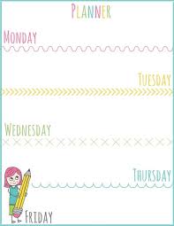 Setting Schedules For After School Plus Printable Planner