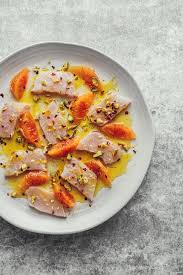 kingfish ceviche with blood orange