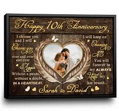 10th anniversary gift for couples