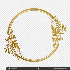 golden circle frame with
