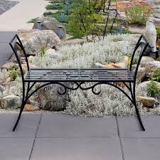 Wrought Iron Garden Two Seater Bench