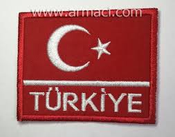 Kırmızı renk üzerine beyaz hilal ve yıldız konuşlandırılan türk bayrağı, türk milleti için büyük önem taşıyor. Turkiye Yazili Turk Bayragi Nakis Arma Pec Yama Brove Patch Armaci Nakis