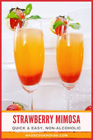 strawberry mimosa mocktail recipe