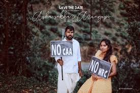 Foto wedding, foto pre wedding romantis menikah, jasa photo. This Kerala Couple S Unique Pre Wedding Photoshoot Against Caa And Nrc Is Going Viral Trending News The Indian Express