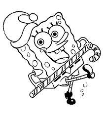 The melancholy of haruhi suzumiya coloring pages. Spongebob Dancing On Christmas With Candy Cane Coloring Page Download Print Online Coloring Pages For Free Color Nimbus