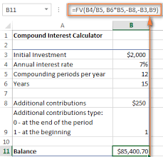 Use fixed deposit calculator to know maturity amount on the basis of current fd interest rates. Compound Interest Formula And Calculator For Excel