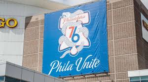 In the past week, the 76ers playoff logo has popped up throughout philadelphia, including at the betsy ross house and the wells fargo center. Sixers Unveil Phila Unite Playoff Campaign Rsn