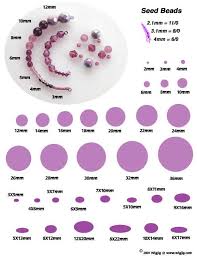 Bead Size Chart Gerhard Jewelry Diy Jewelry Bead Size