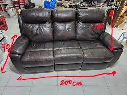 full leather courts manual recliner